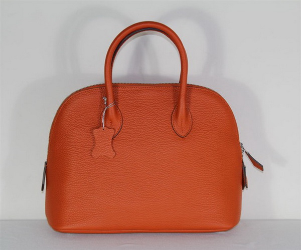 High Quality Replica Hermes Bolide Togo Leather Tote Bag Orange 1923 - Click Image to Close